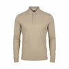 Beige Cotton Polos