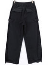Black Cotton Trousers