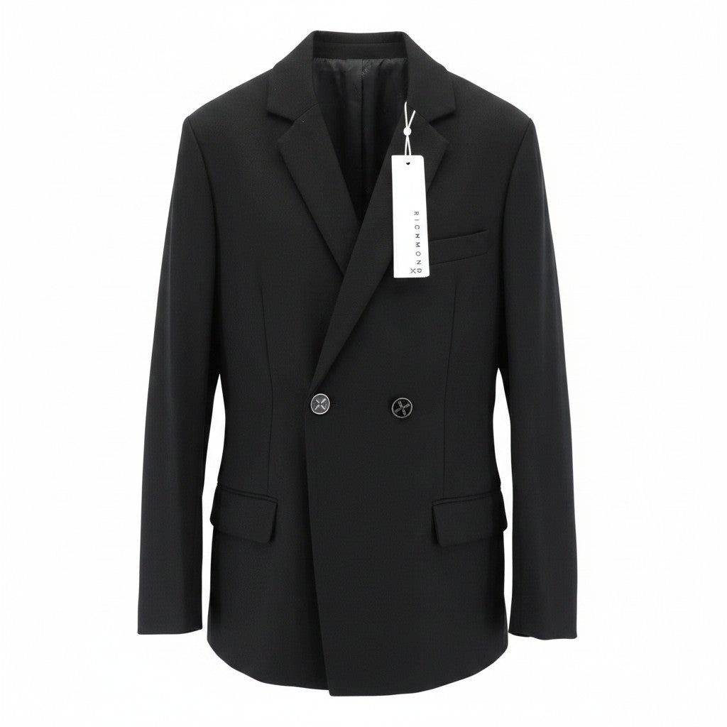 Black Polyester Blazer