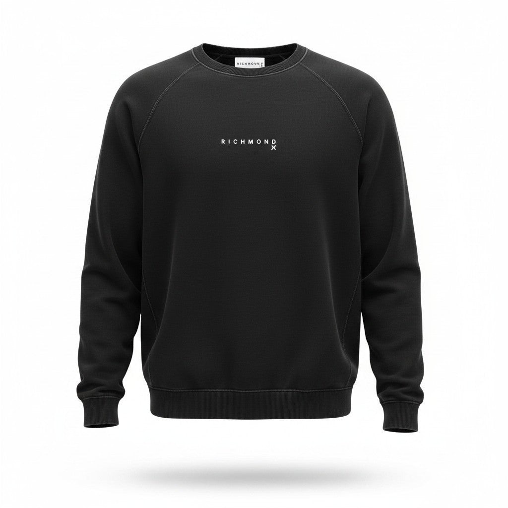 Black Cotton Sweatshirt