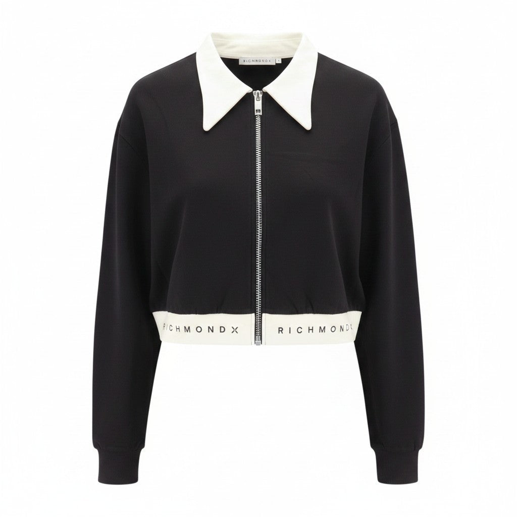 Black Viscose Sweatshirt