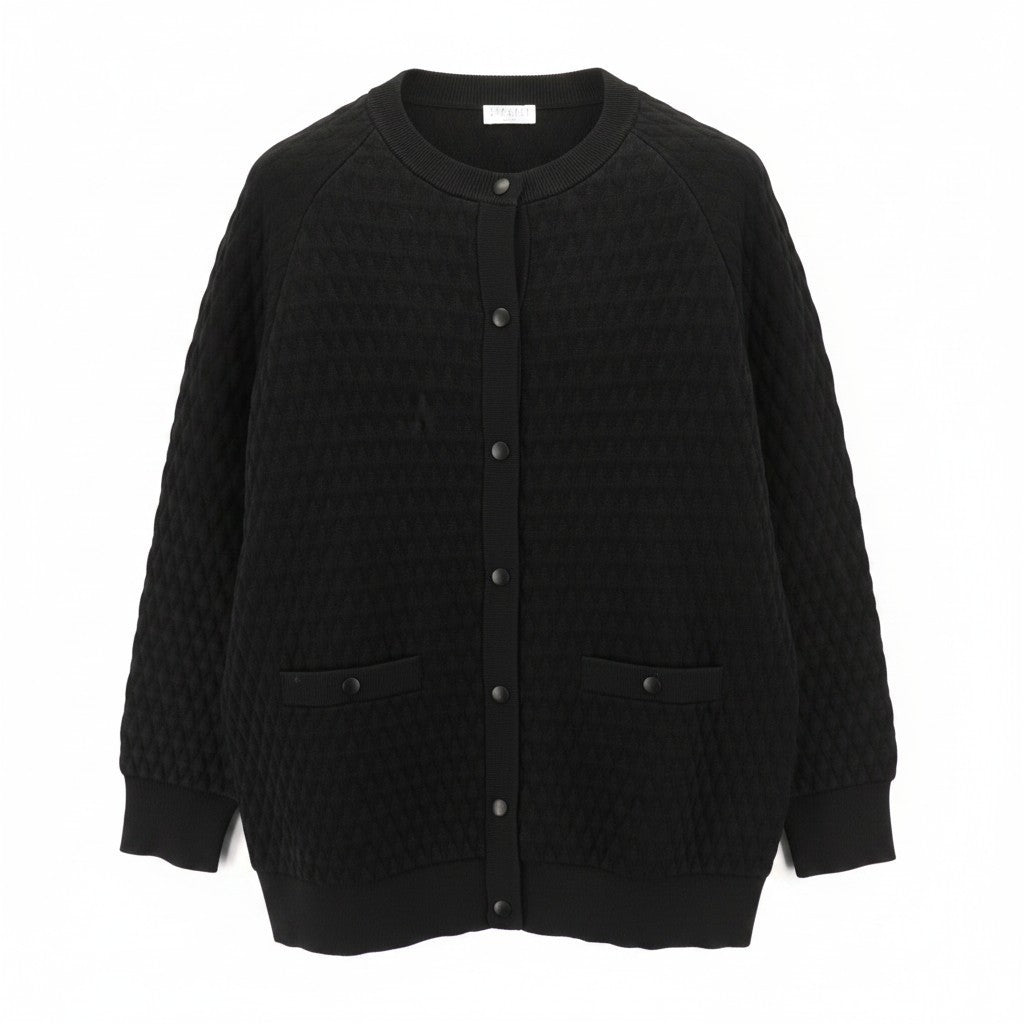 Black Viscose Cardigan