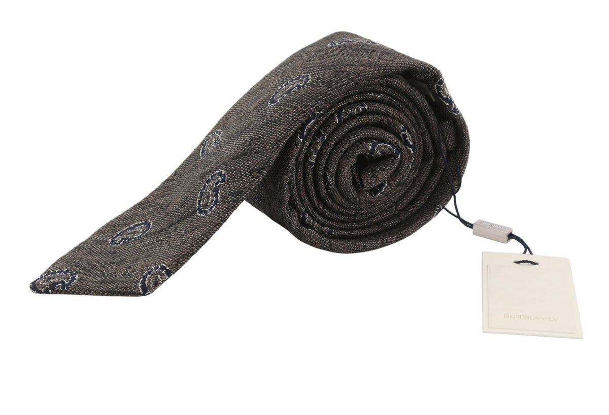 Brown Silk Tie