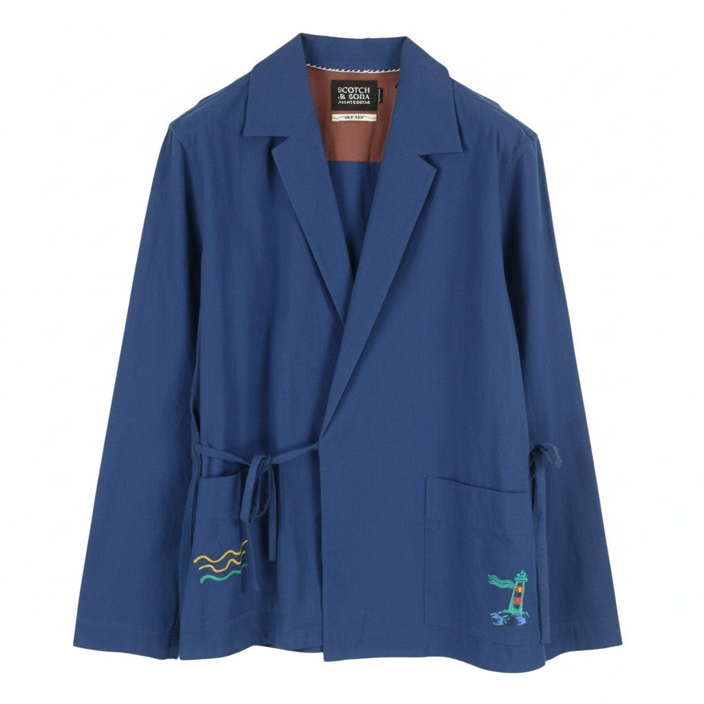 Blue Cotton Blazer
