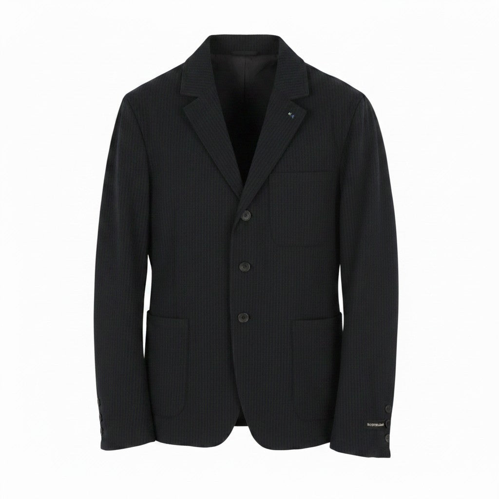 Black Polyester Blazer