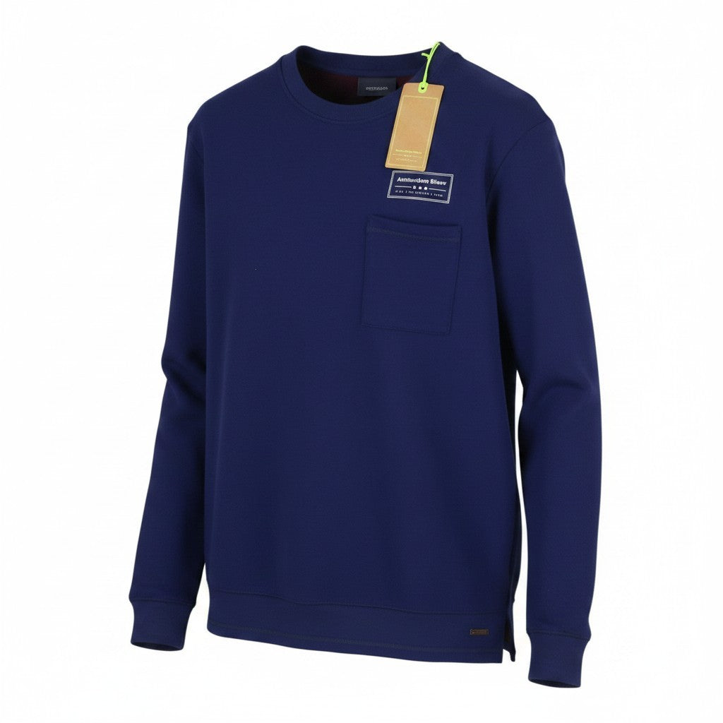 Blue Cotton Sweatshirt