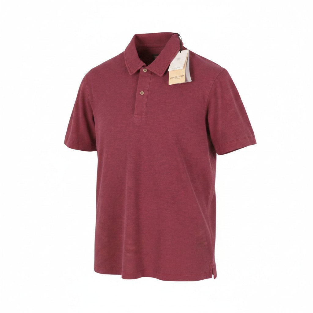 Burgundy Cotton Polos