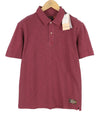 Bordo spalvos medvilniniai polo marškinėliai