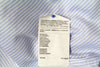 Mėlyni ruoželinio audinio marškiniai