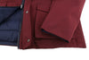 Burgundy Polyester Jacket