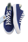 Blue Textile Sneakers