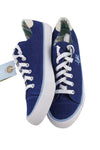 Blue Textile Sneakers