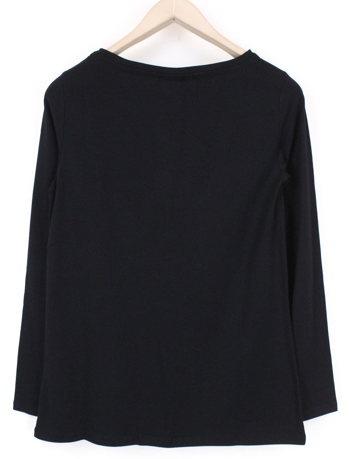 MARINA YACHTING Men's T-Shirt S Black Long Sleeve Cotton Logo Pullover Top