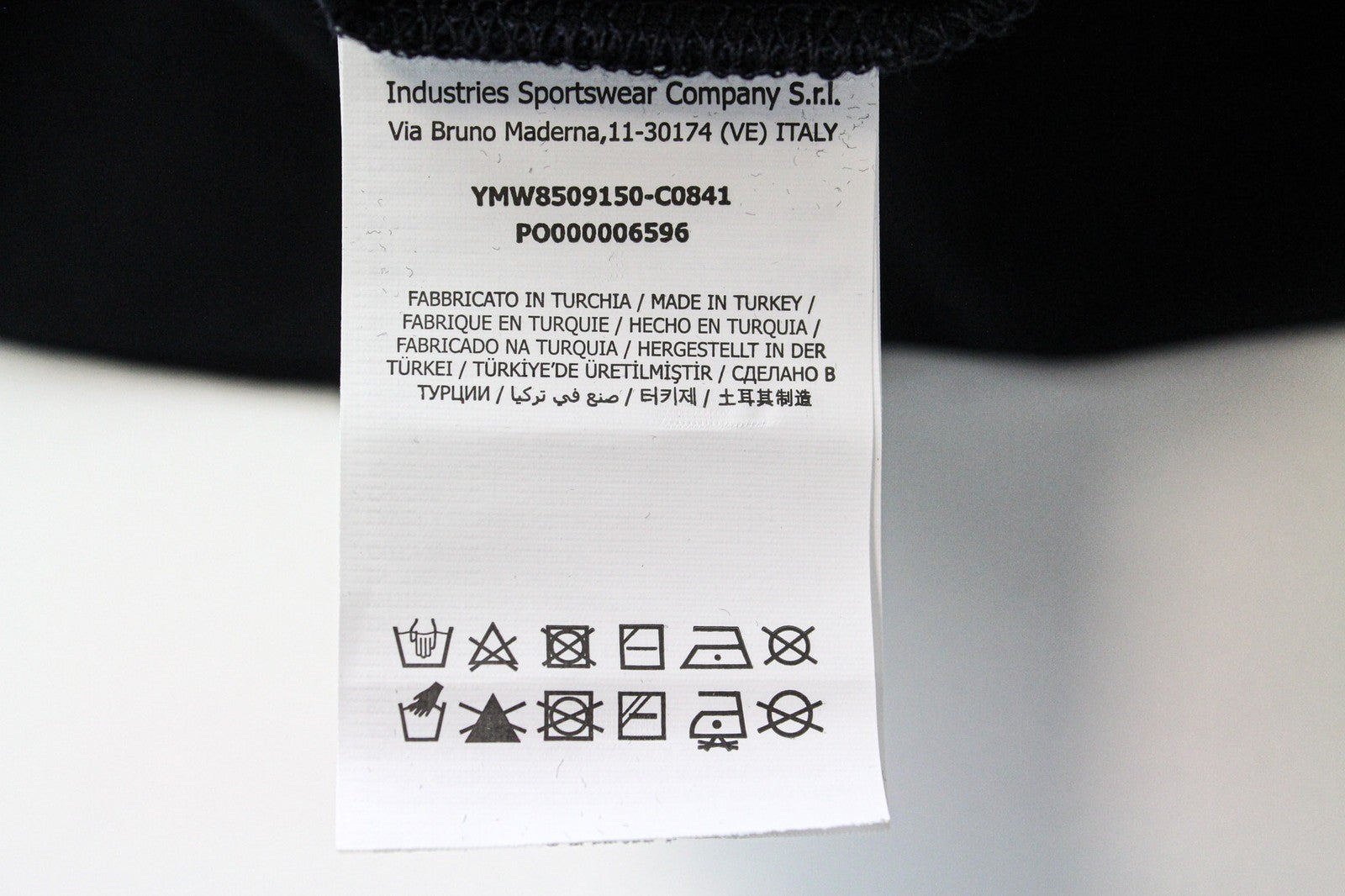 MARINA YACHTING MOTERIŠKI juodi medvilniniai marškinėliai su cirkonio logotipu