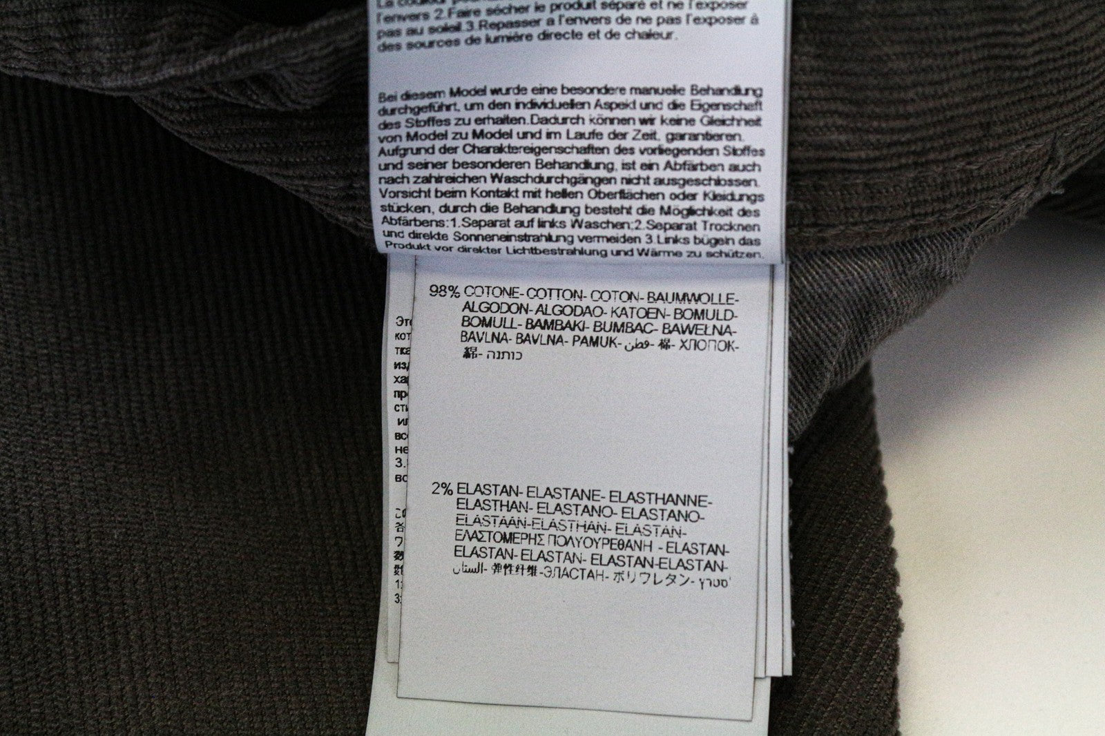 REPLAY Grover vyriškos kelnės W30/L34 tiesios rudos velveto medvilnės tamprios kelnės 