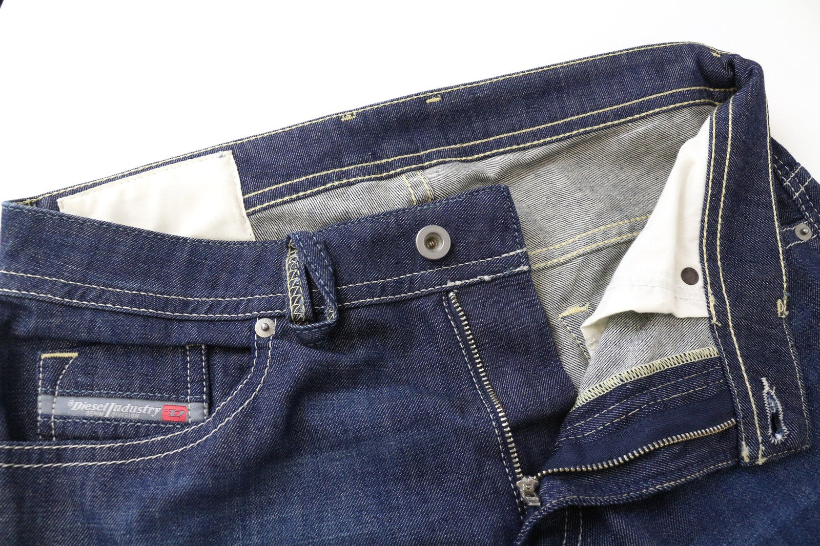 DIESEL Thommer 084QP Men's Jeans W28/L32 Slim Dark Blue Cotton Stretch Pants