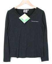 TUCANO URBANO T-TU moteriški marškinėliai su V formos iškirpte ir juodu medvilniniu ilgomis palaidinėmis. 