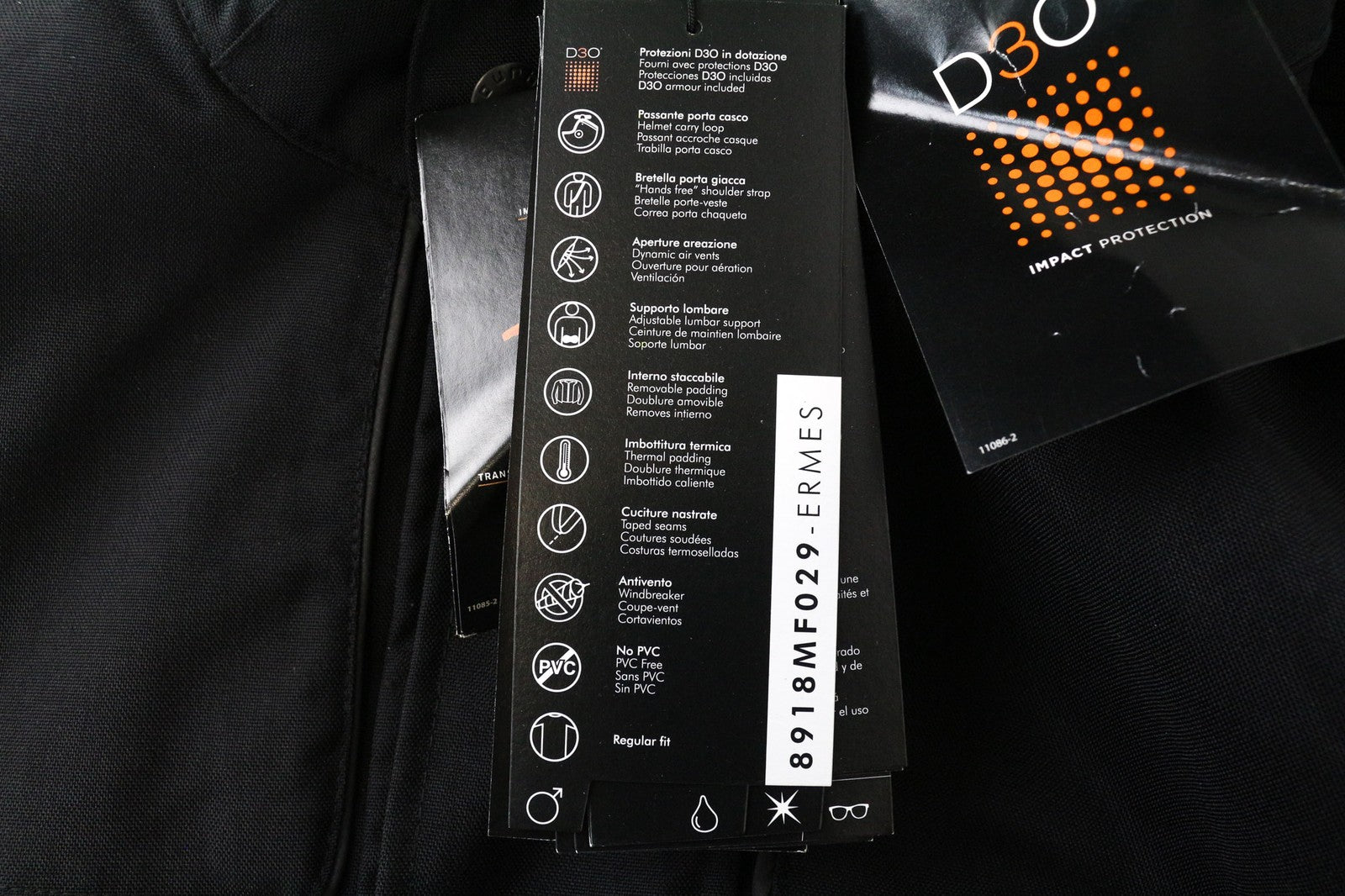 TUCANO URBANO Ermes vyriška striukė S juoda 2in1 su nuimamu pamušalu motociklams 