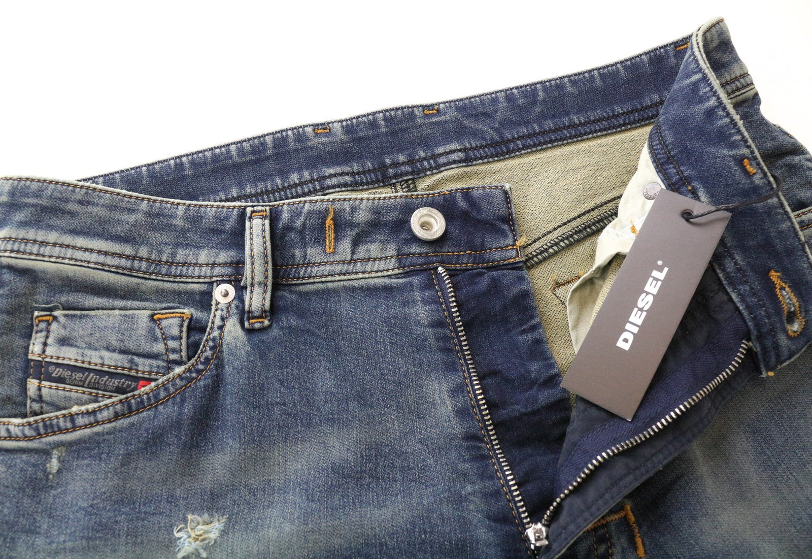 DIESEL Narrot CB-NE 0699V Men's Jeans W28 Jogg Sweat Carrot Slim Blue Stretch