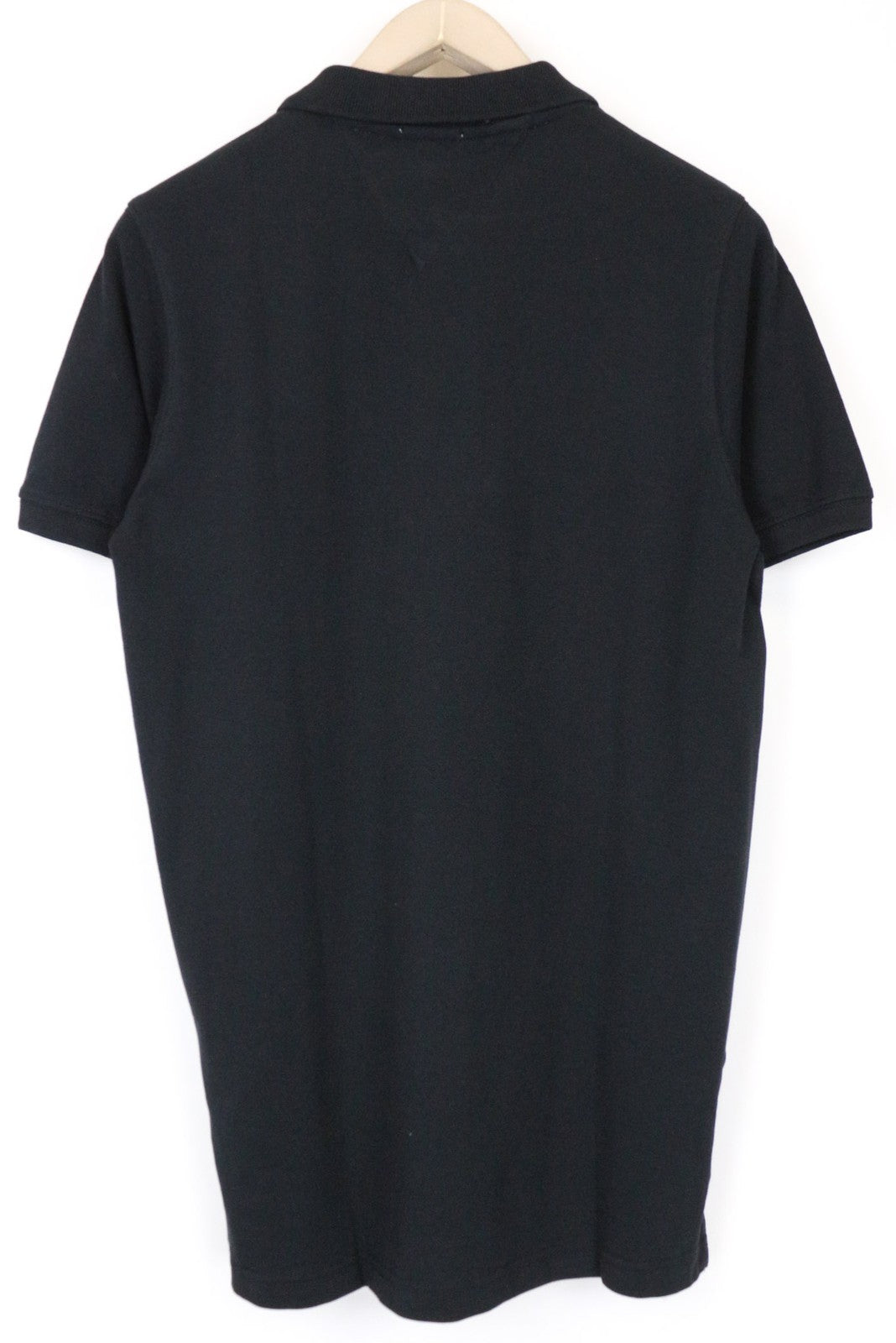 TOMMY HILFIGER DENIM Men's Polo T-Shirt M Black Cotton Short Sleeve Wear