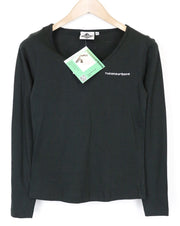 TUCANO URBANO T-TU moteriški marškinėliai ilgomis rankovėmis, juodi, XS dydžio, medvilniniai, su V formos iškirpte. 