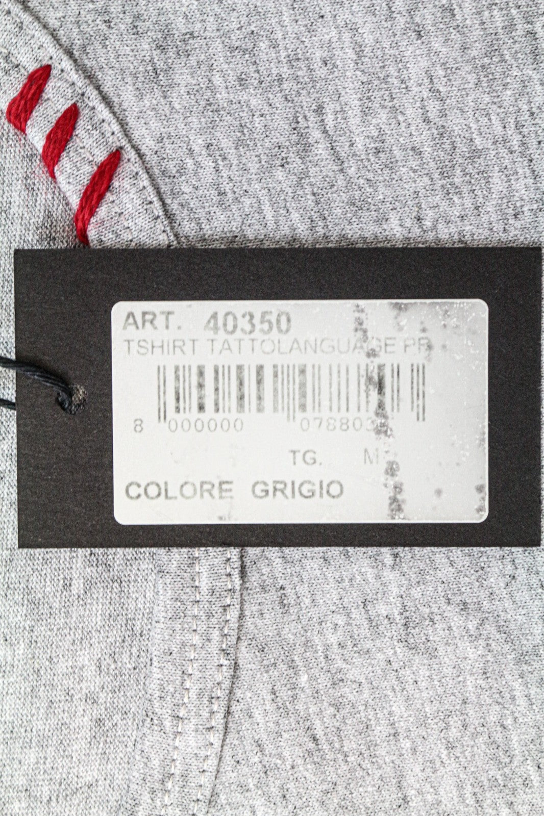 VKING Men's Logo T-Shirt M Grey Cotton Short Sleeve Printed Pullover Top