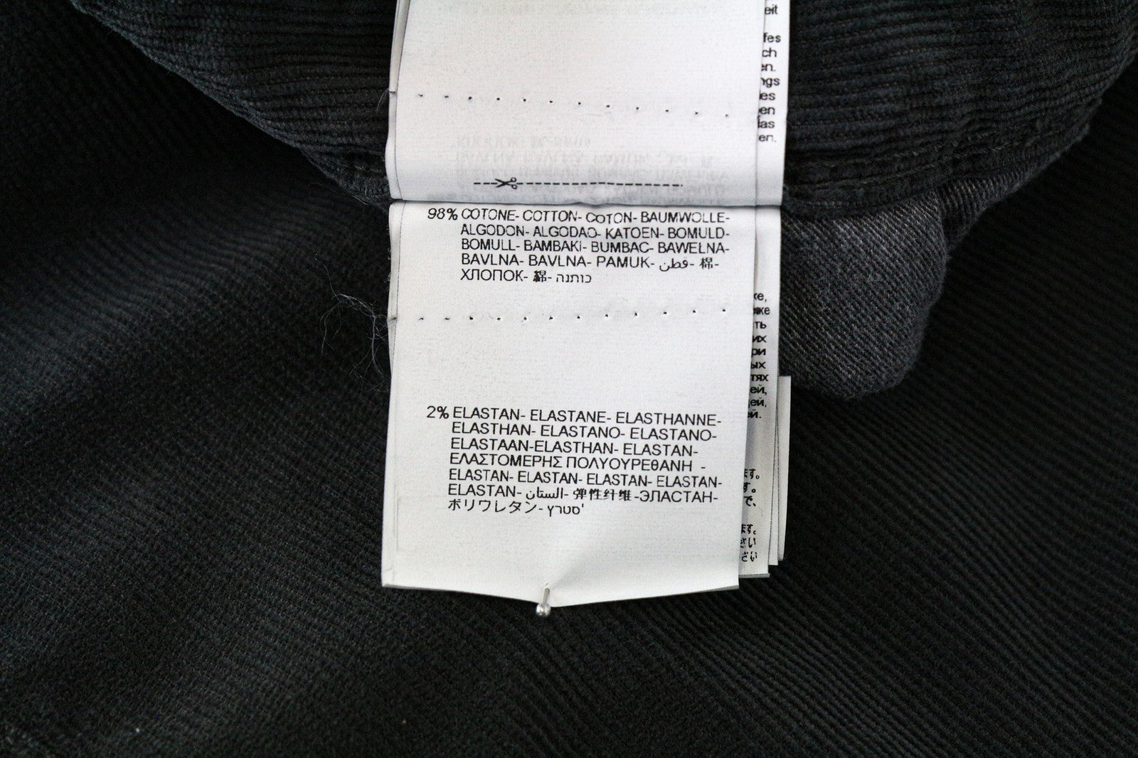 REPLAY Anbass vyriškos kelnės W30/L34 Slim pilkos velveto laisvalaikio medvilnės tamprės