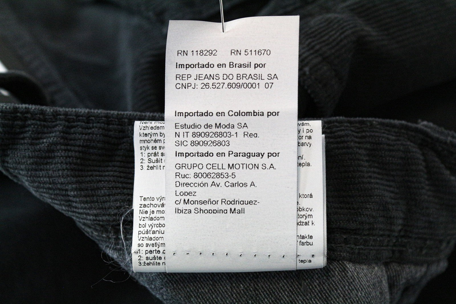 REPLAY Anbass vyriškos kelnės W30/L34 Slim pilkos velveto laisvalaikio medvilnės tamprės