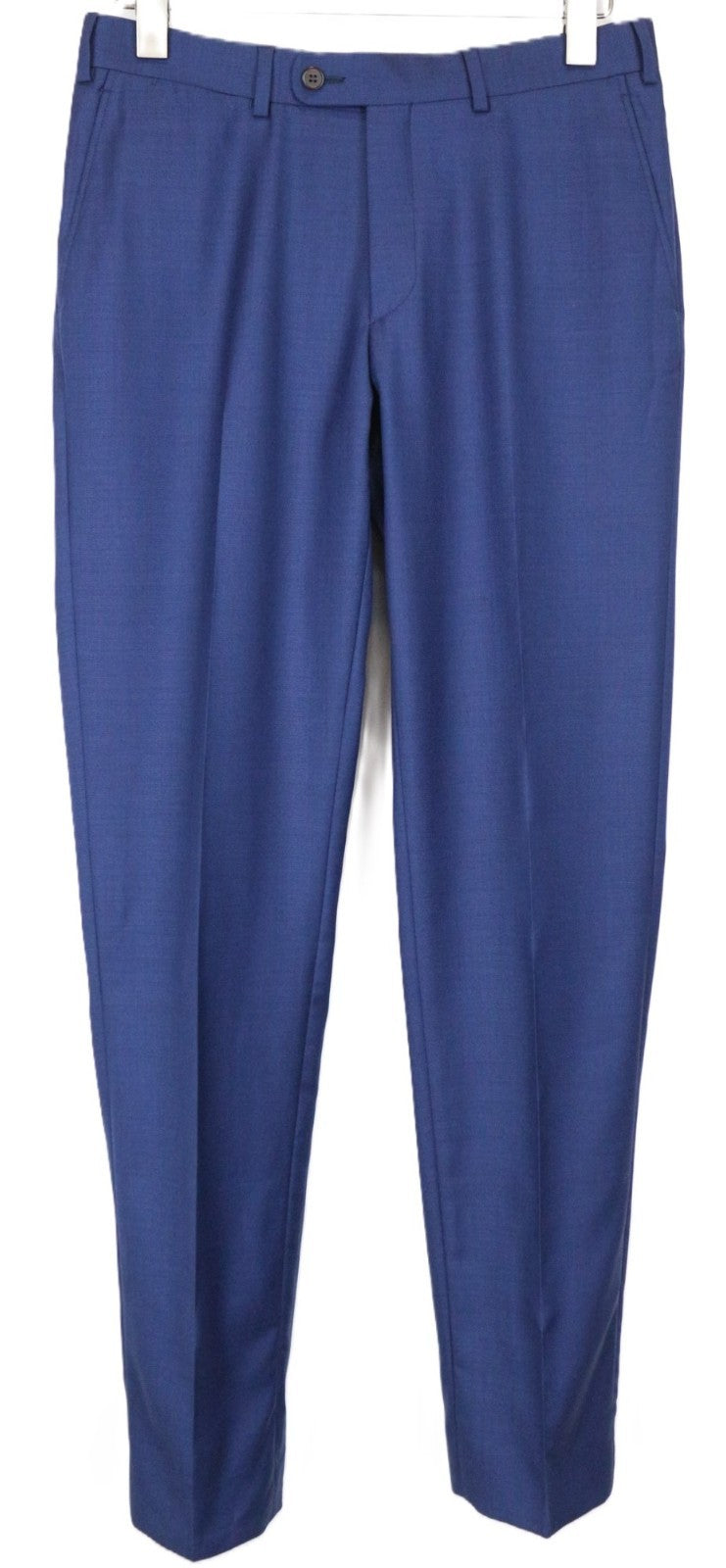 SUITSUPPLY Brescia vyriškos kelnės, UK36R, mėlynos, su vilnoniu pamušalu, klostuotos, oficialios 