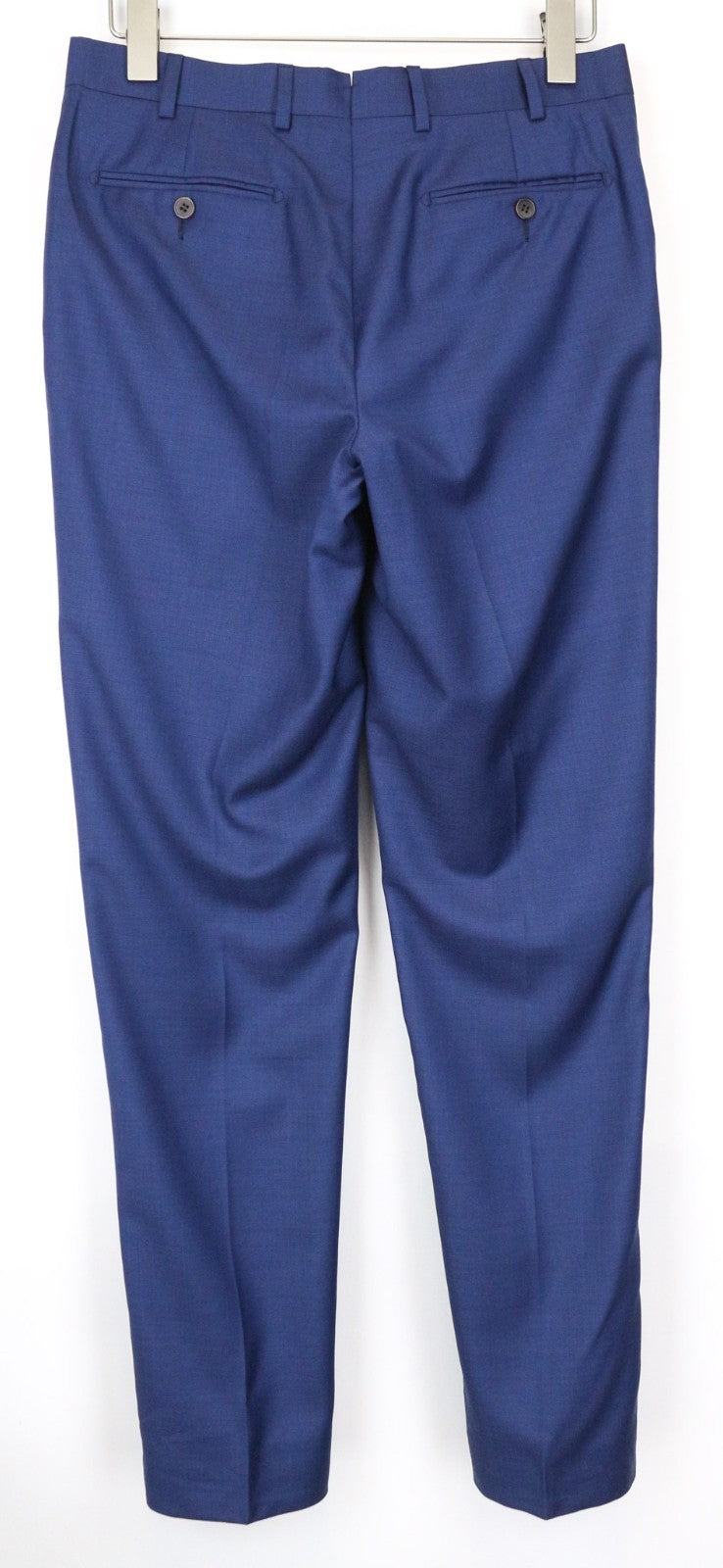 SUITSUPPLY Brescia vyriškos kelnės, UK36R, mėlynos, su vilnoniu pamušalu, klostuotos, oficialios 