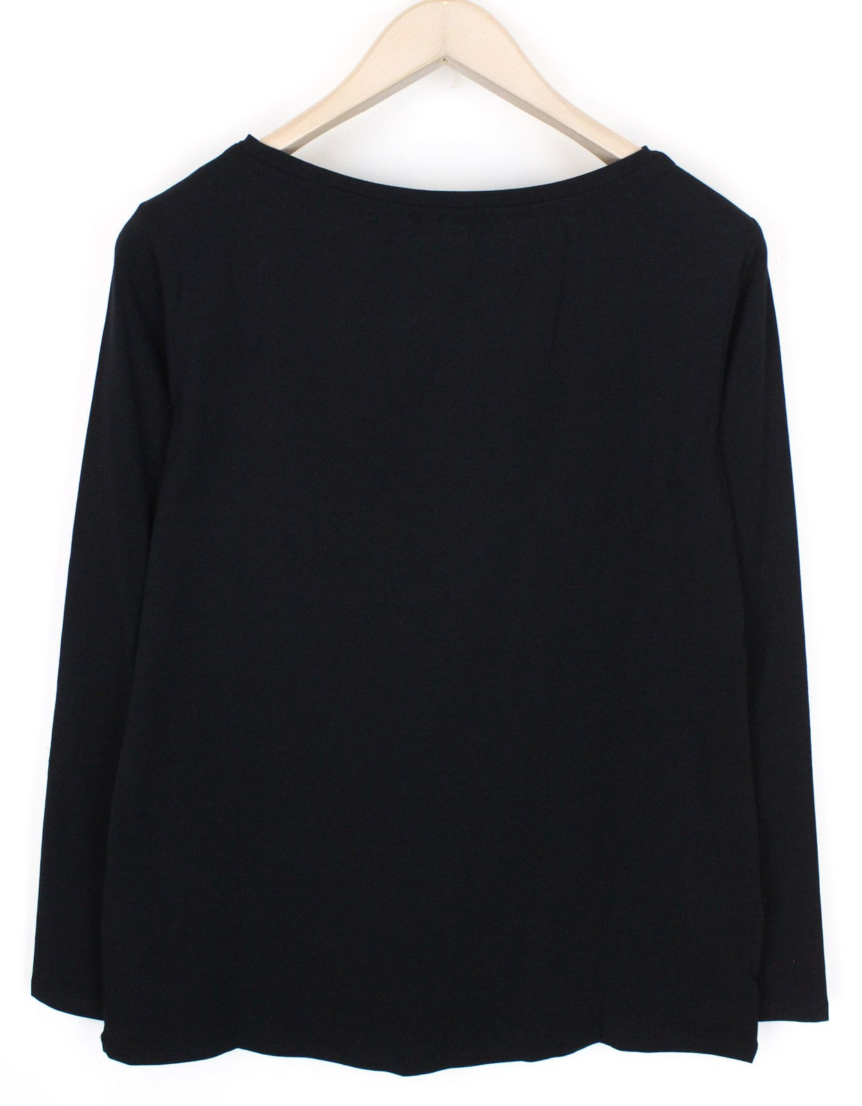 MARINA YACHTING MOTERIŠKI juodi marškinėliai su cirkonio logotipu ir medvilniniu megztiniu.