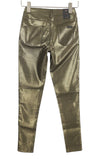 Gold Polyester Trousers