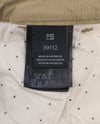 MAISON SCOTCH Women Trousers W30/L32 Beige Belted Slim Fit Cropped Chino
