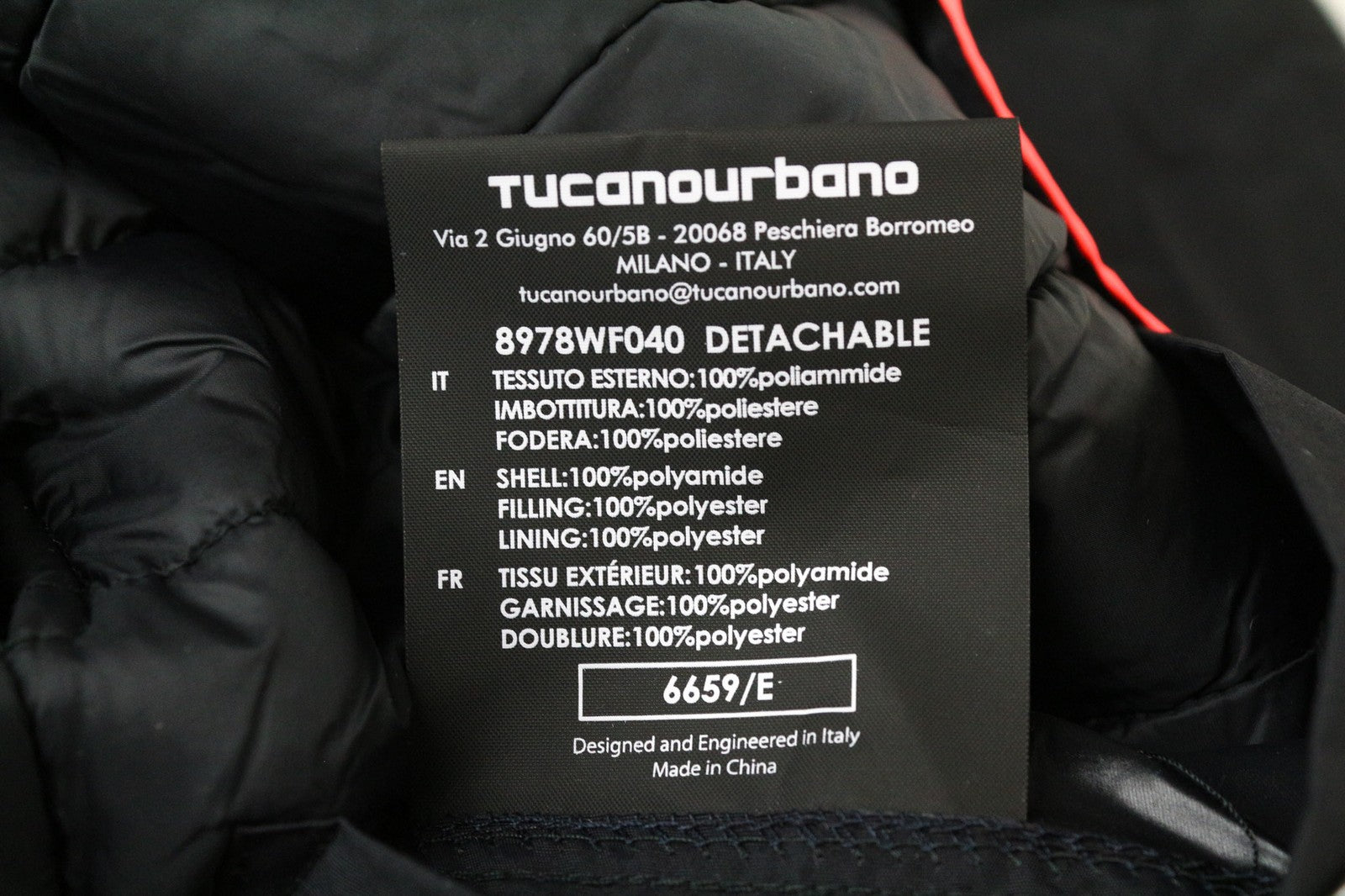 TUCANO URBANO Hide Park vyriška striukė EU42 juoda 2in1 vandeniui atspari nuimama pamušalo dalis 