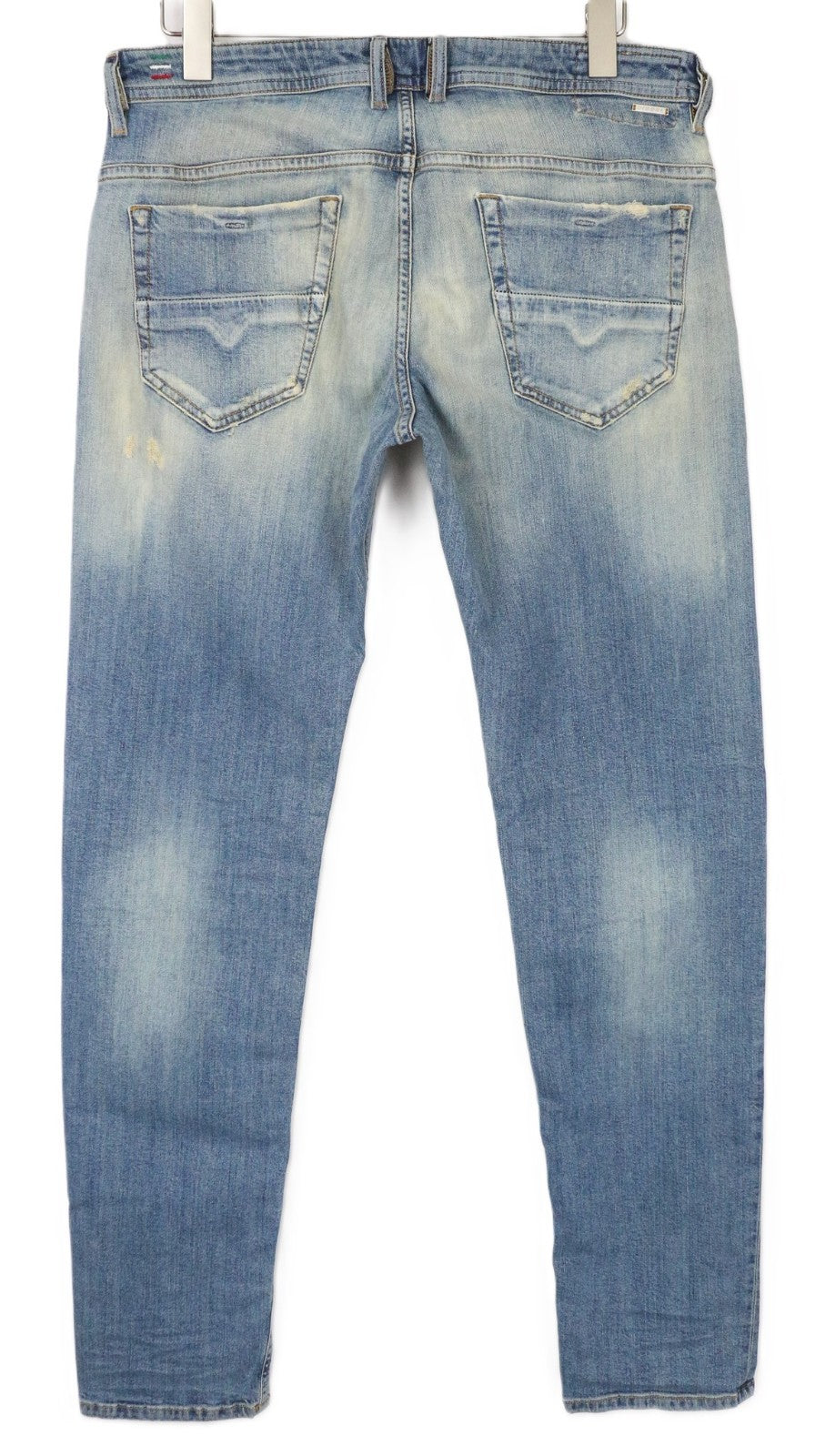 DIESEL Thommer 081AU vyriški džinsai W34/L34 Slim Skinny mėlyni medvilniniai tamprūs džinsai skalbimui 