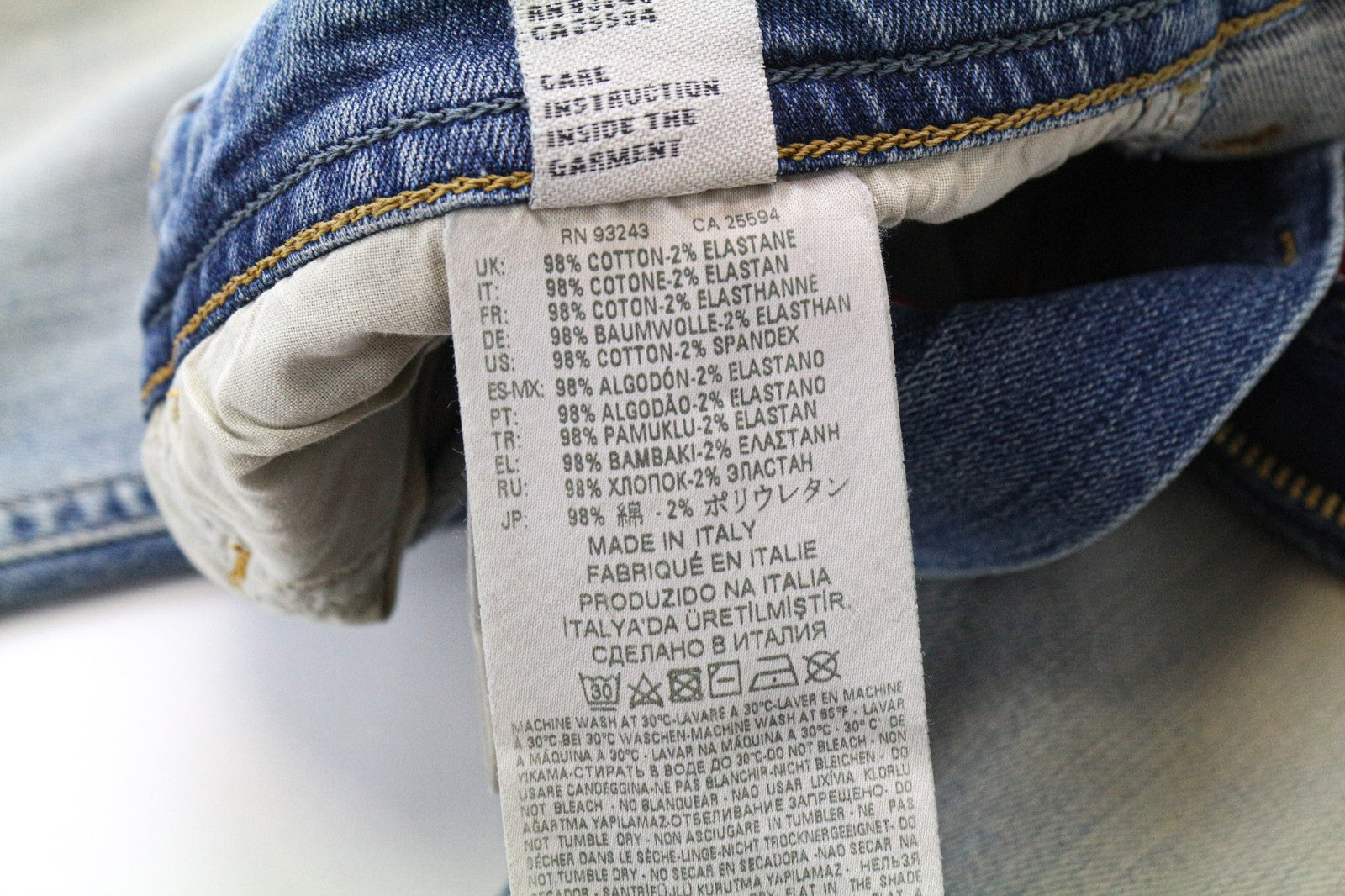 DIESEL Thommer 081AU vyriški džinsai W34/L34 Slim Skinny mėlyni medvilniniai tamprūs džinsai skalbimui 