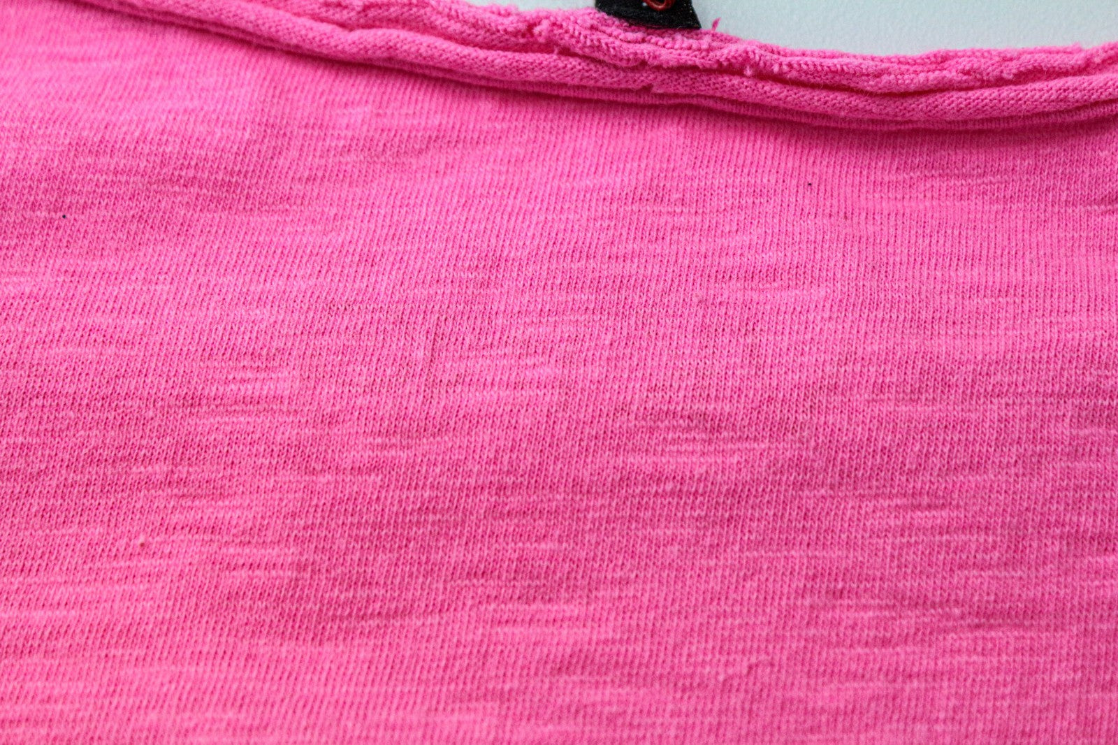 VKING Men's T-Shirt L Neon Pink Cotton Crewneck Short Sleeve Casual Tee