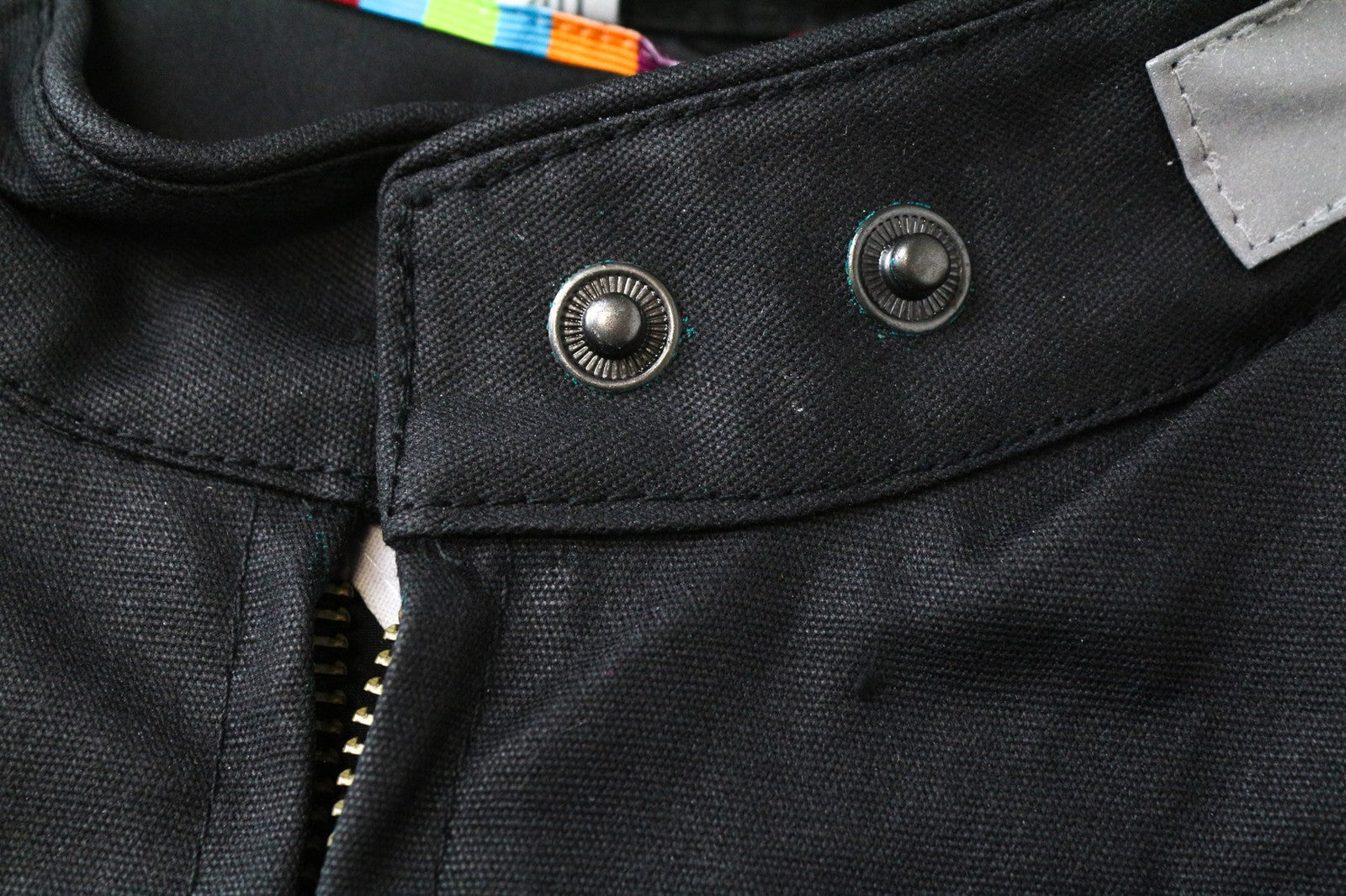 TUCANO URBANO Queen Women Jacket IT40 Black Waxed Cotton Moto Zipped Coat