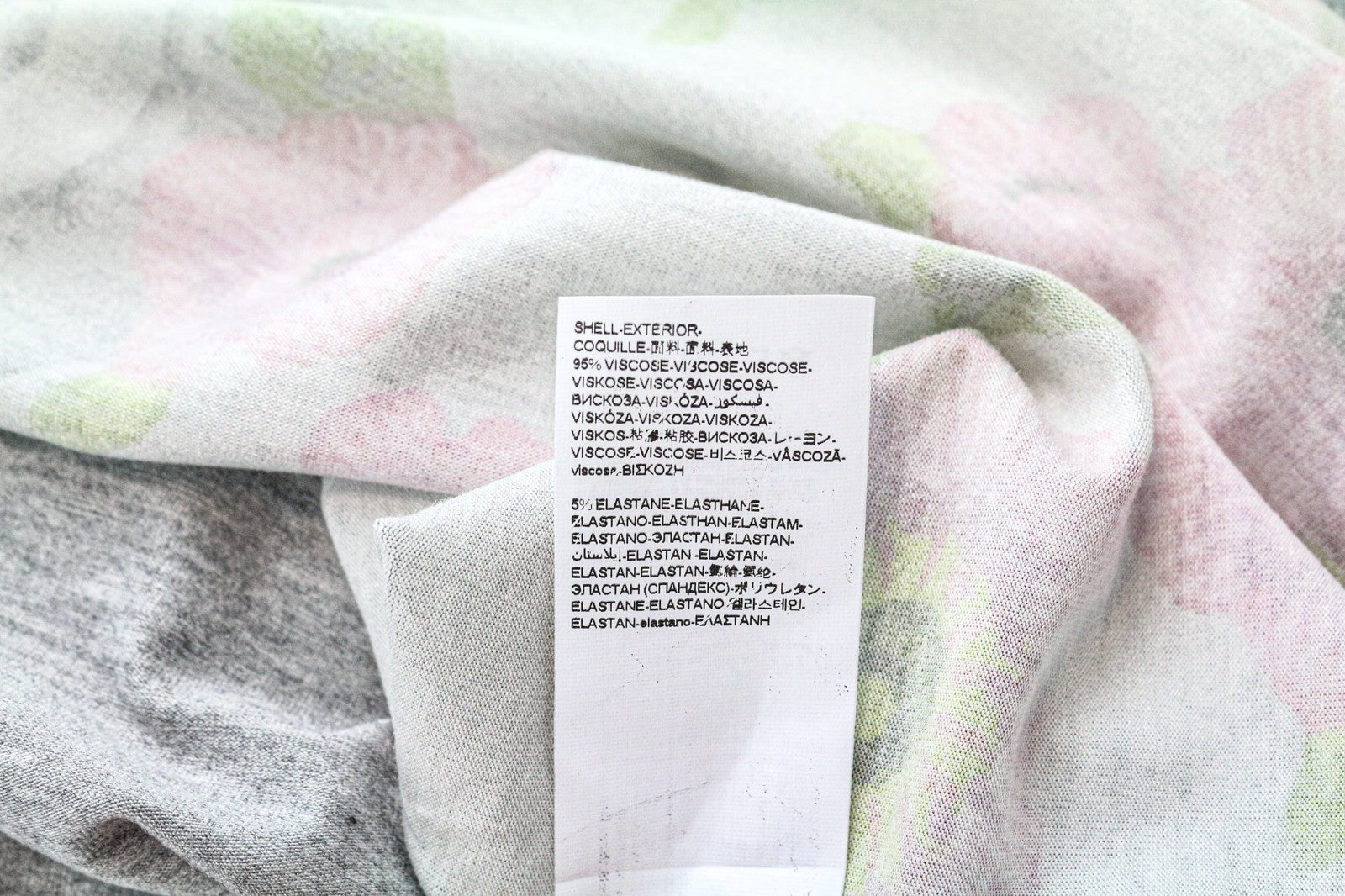 DESIGUAL Livingwear moteriška suknelė S pilka, tampri, mandalų raštais, gėlių raštais 