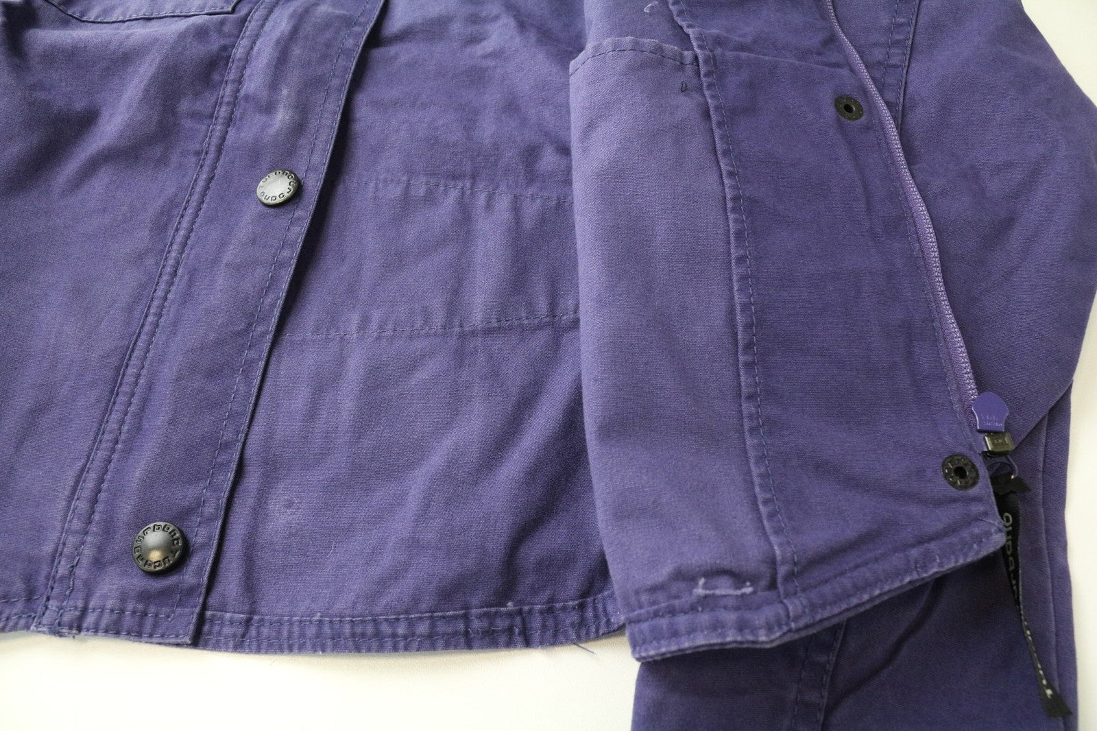 TUCANO URBANO trumpa moteriška striukė IT40 violetinė medvilninė lengva baikerių striukė su užtrauktuku 