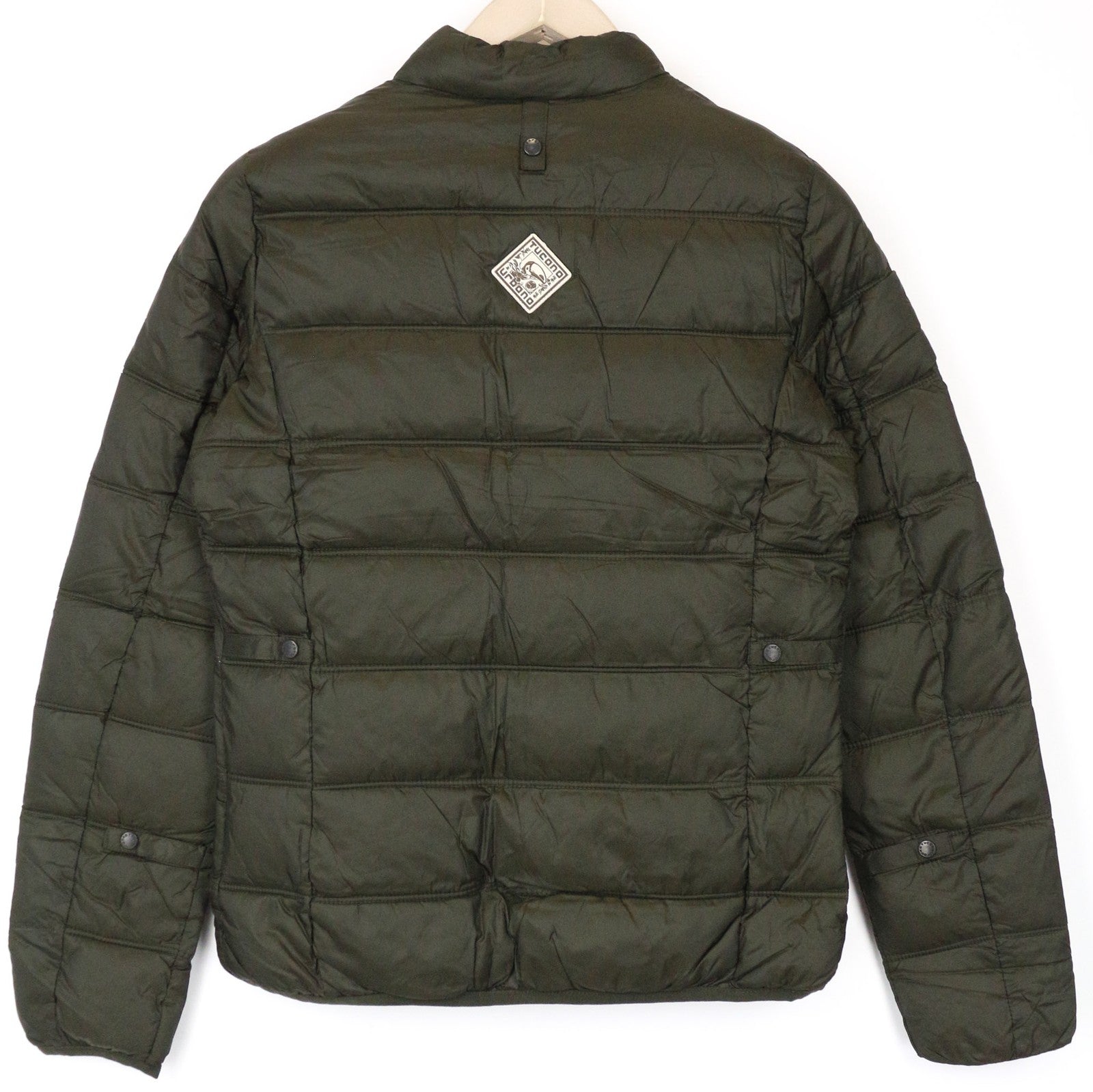 TUCANO URBANO Low Dan Women's Jacket IT42 Dark Green Moto Thermal Zip Quilted