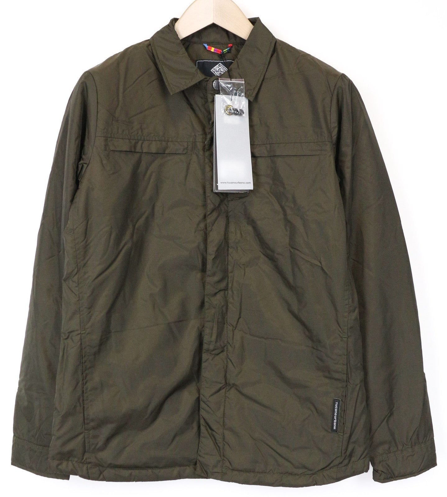 TUCANO URBANO Gomez moteriška striukė XS, žalia, motociklininkų siūloma šiluminė striukė su paminkštinimu ir vėjui nepraleidžiančia striuke. 