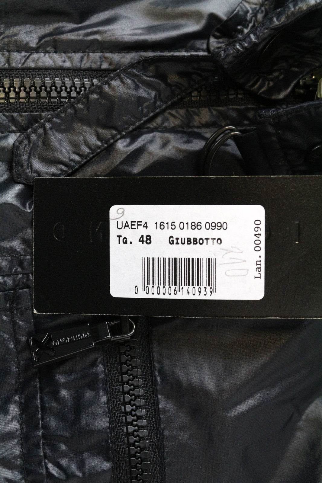 RICHMOND vyriška striukė 48 juoda 2in1 liemenė ilgomis rankovėmis užtrauktuku lengvas paltas 