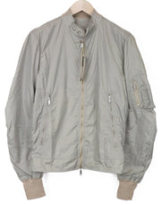 RICHMOND vyriška striukė 48 pilka bomber stiliaus ilgomis rankovėmis, lengva, užtraukiama, laisvalaikio stiliaus 