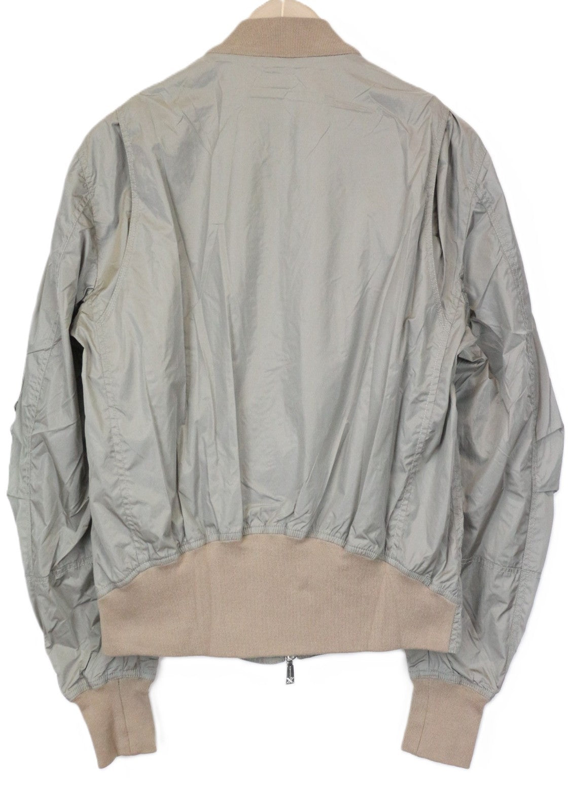 RICHMOND vyriška striukė 48 pilka bomber stiliaus ilgomis rankovėmis, lengva, užtraukiama, laisvalaikio stiliaus 