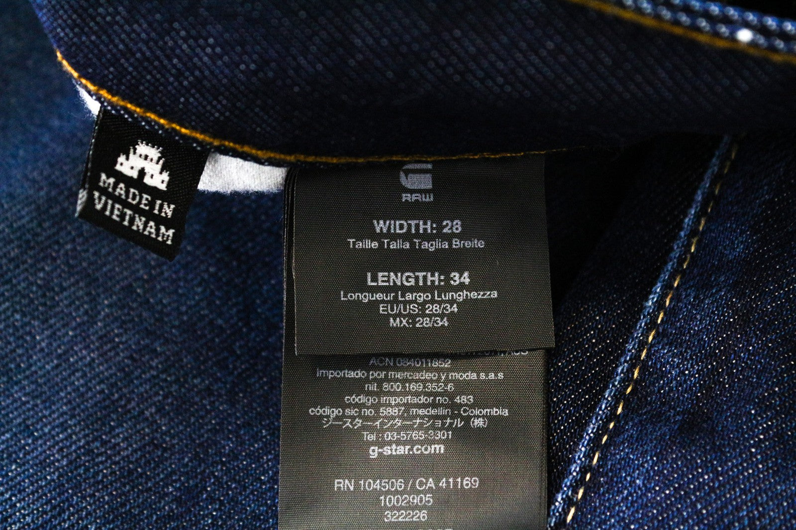 G-STAR RAW Radar Men's Jeans W28/L34 Loose Fit Blue Washed Cotton 5-Pocket