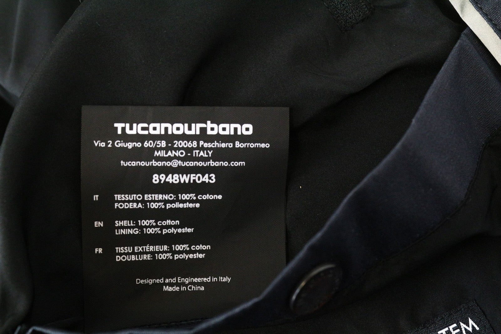 TUCANO URBANO Polette Women Jacket EU38 Navy Moto Water Repellent Armoured