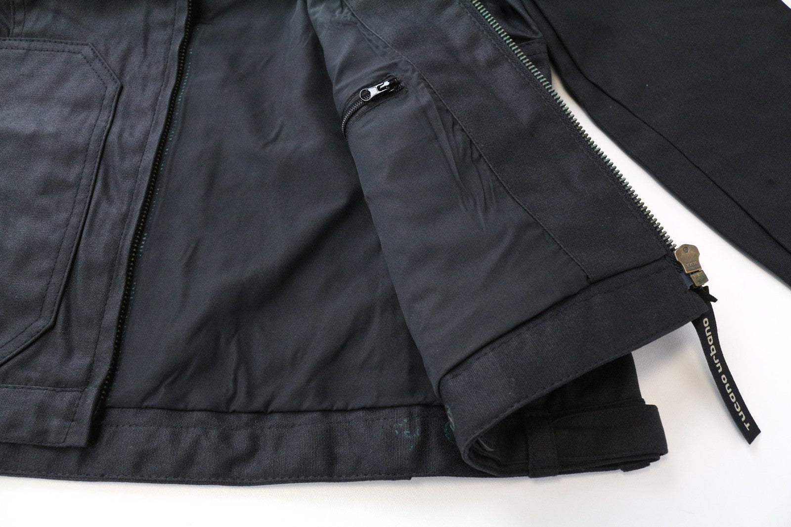 TUCANO URBANO Queen Women Jacket IT42 Black Waxed Cotton Motorbike Windproof