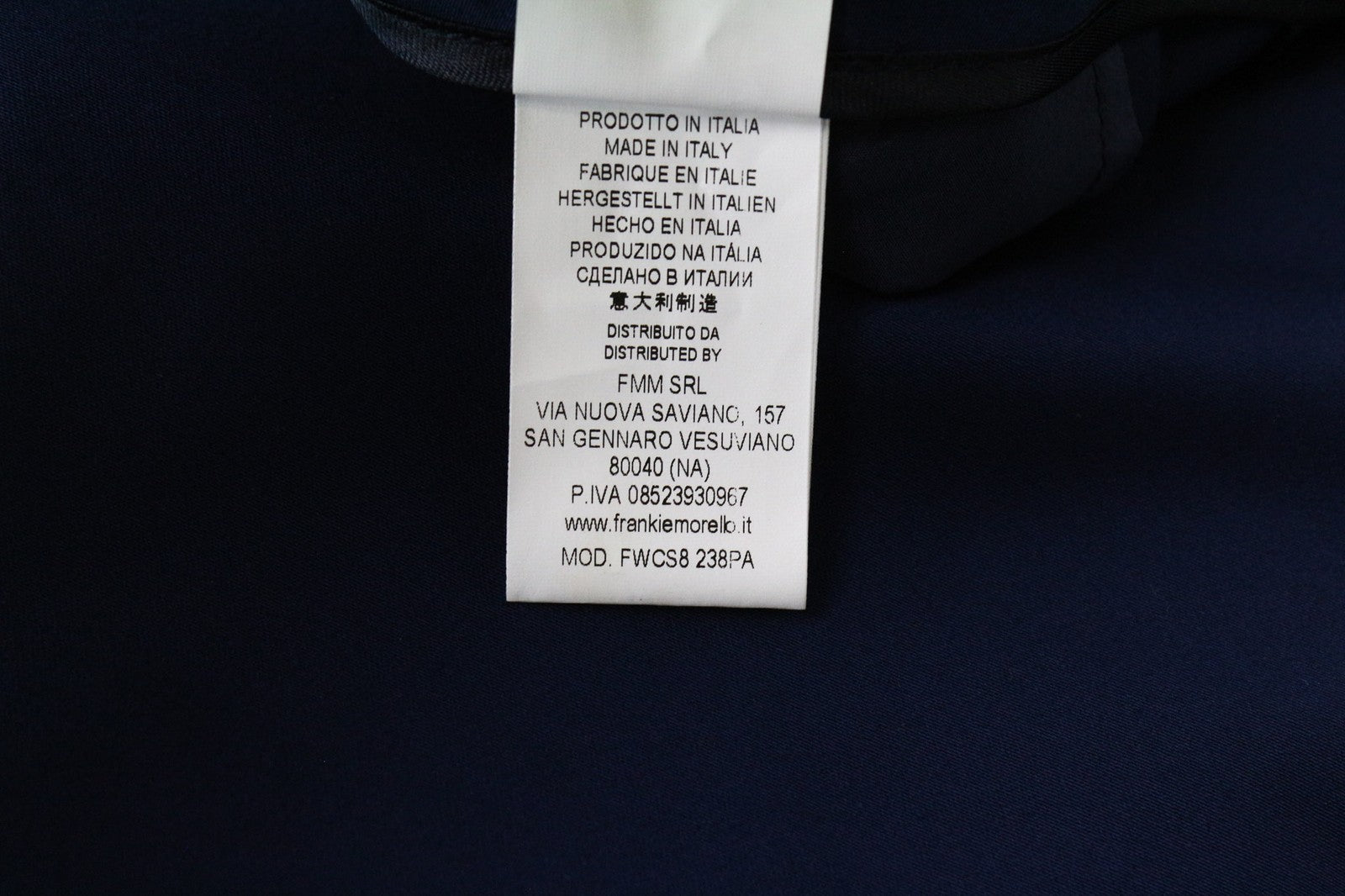 FRANKIE MORELLO Dorothee moteriškos kelnės UK10 mėlynos trumpintos platėjančios medvilnės 