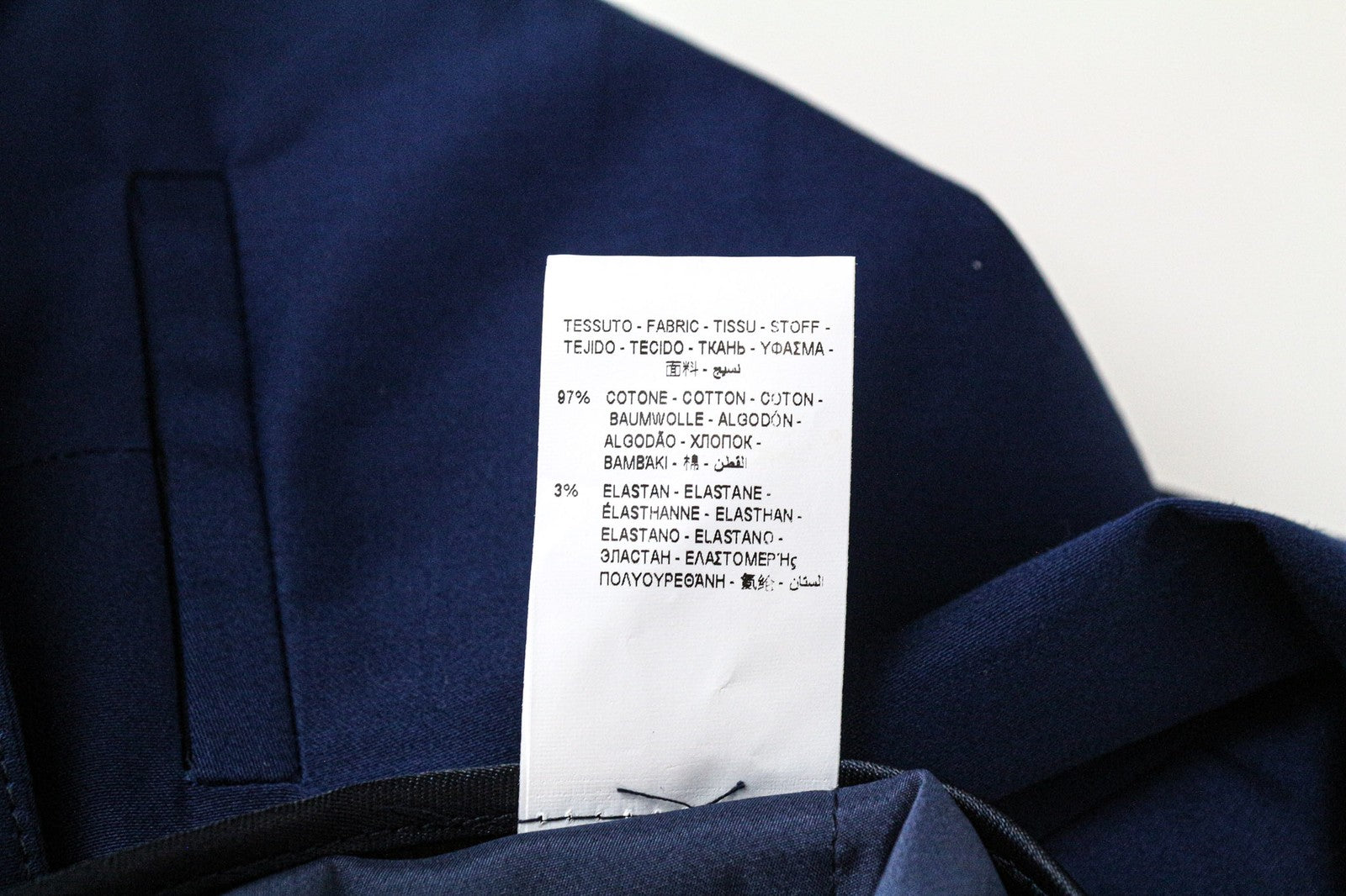 FRANKIE MORELLO Dorothee moteriškos kelnės UK10 mėlynos trumpintos platėjančios medvilnės 